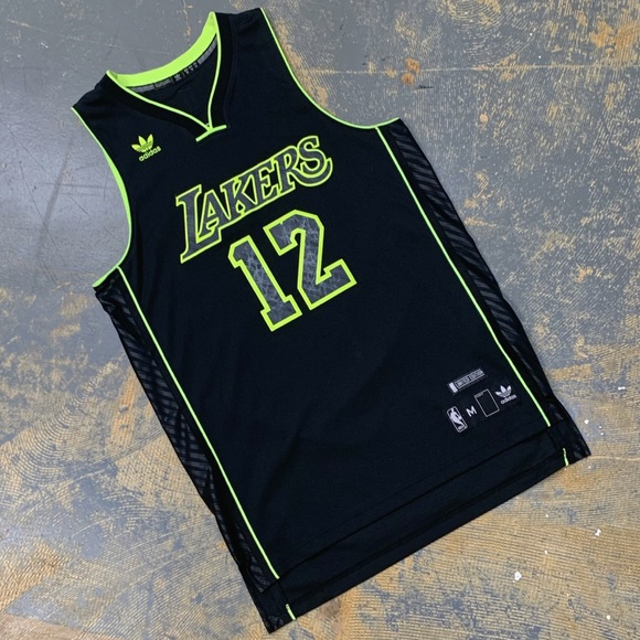 adidas Other - Adidas Dwight Howard Los Angeles Lakers Swingman Medium Jersey Volt 12